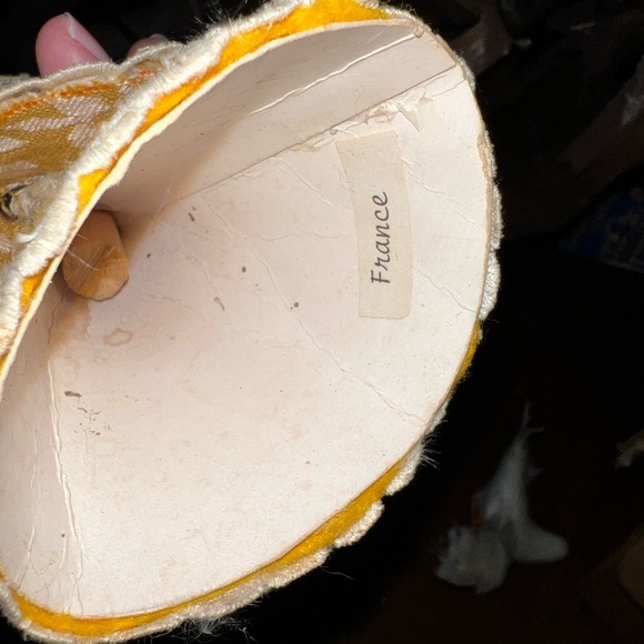 Vintage Miniature Doll Ornament Detailed Fabric Made in France - Picture 8 of 8